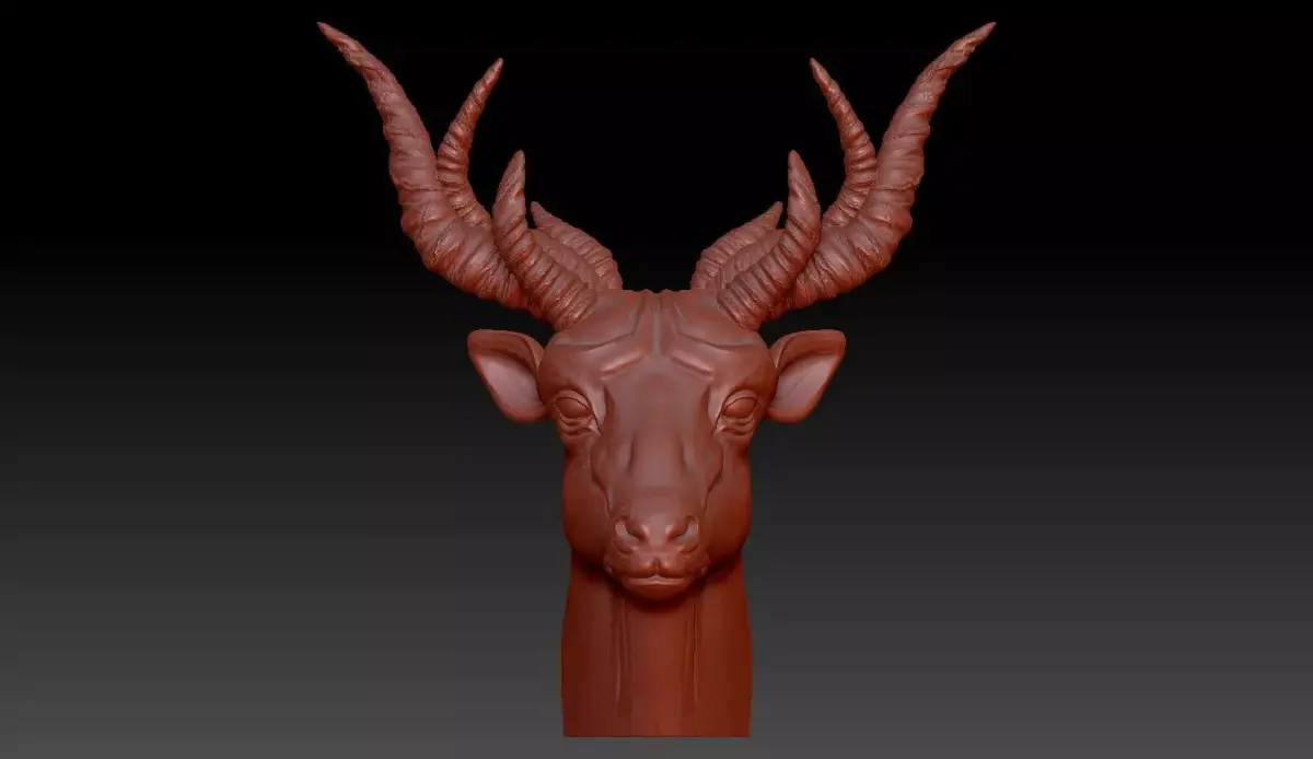 Goat Head 3D print model