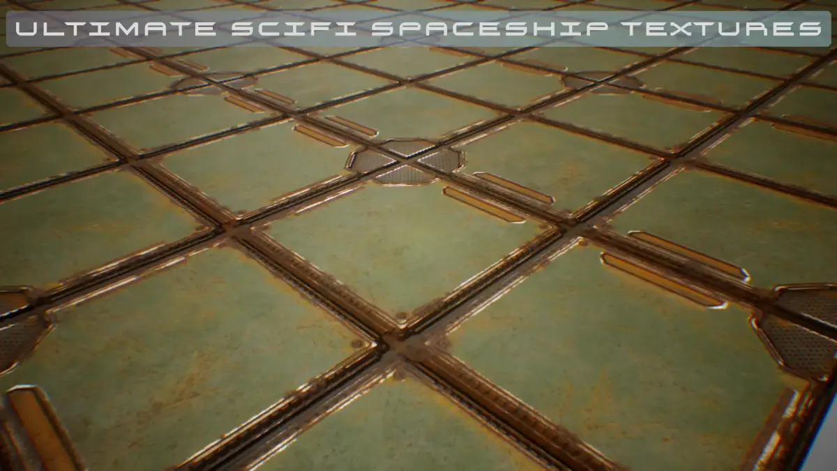 PBR Sci-Fi Spaceship Texture 58 Low-poly 3D model
