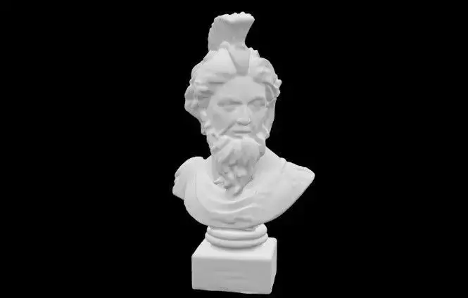 ancient Greek marble head statue 3D print model shop