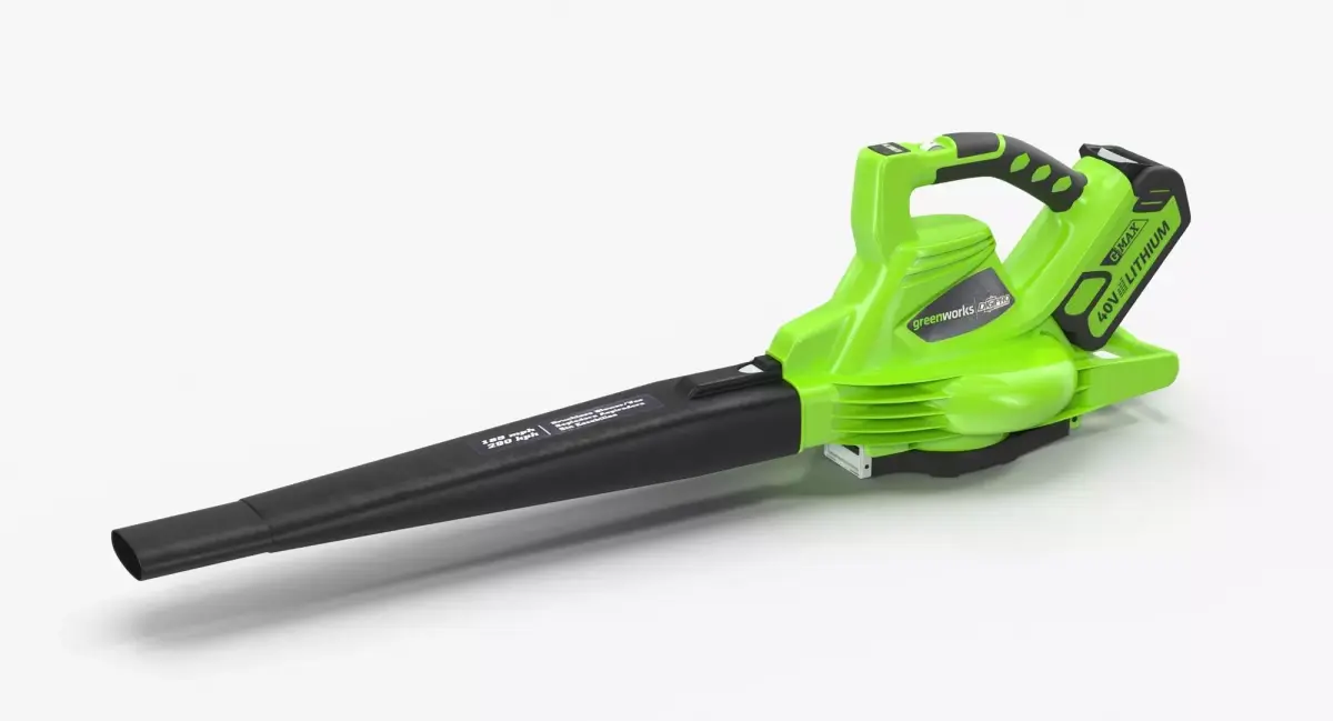 Leaf Blower DigiPro G-MAX 40V GreenWorks Low-poly 3D model