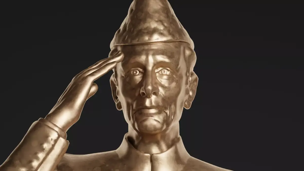 Quaid E Azam Muhammad Ali Jinnah Bronze Sculpture 3D model