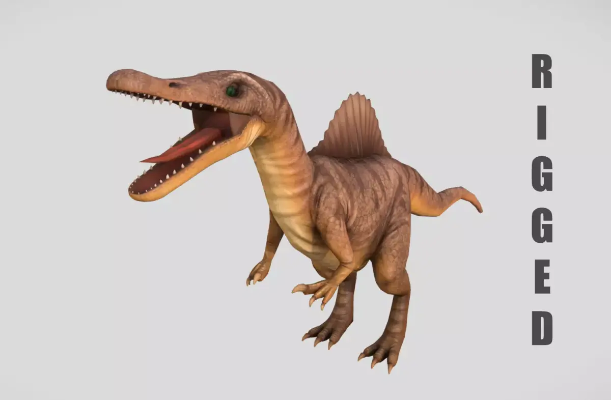 Rigged Spinosaurus Character 3D model