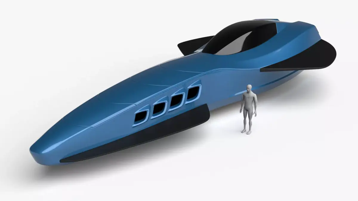 Racing Spaceship Gamma Velorum 3D model