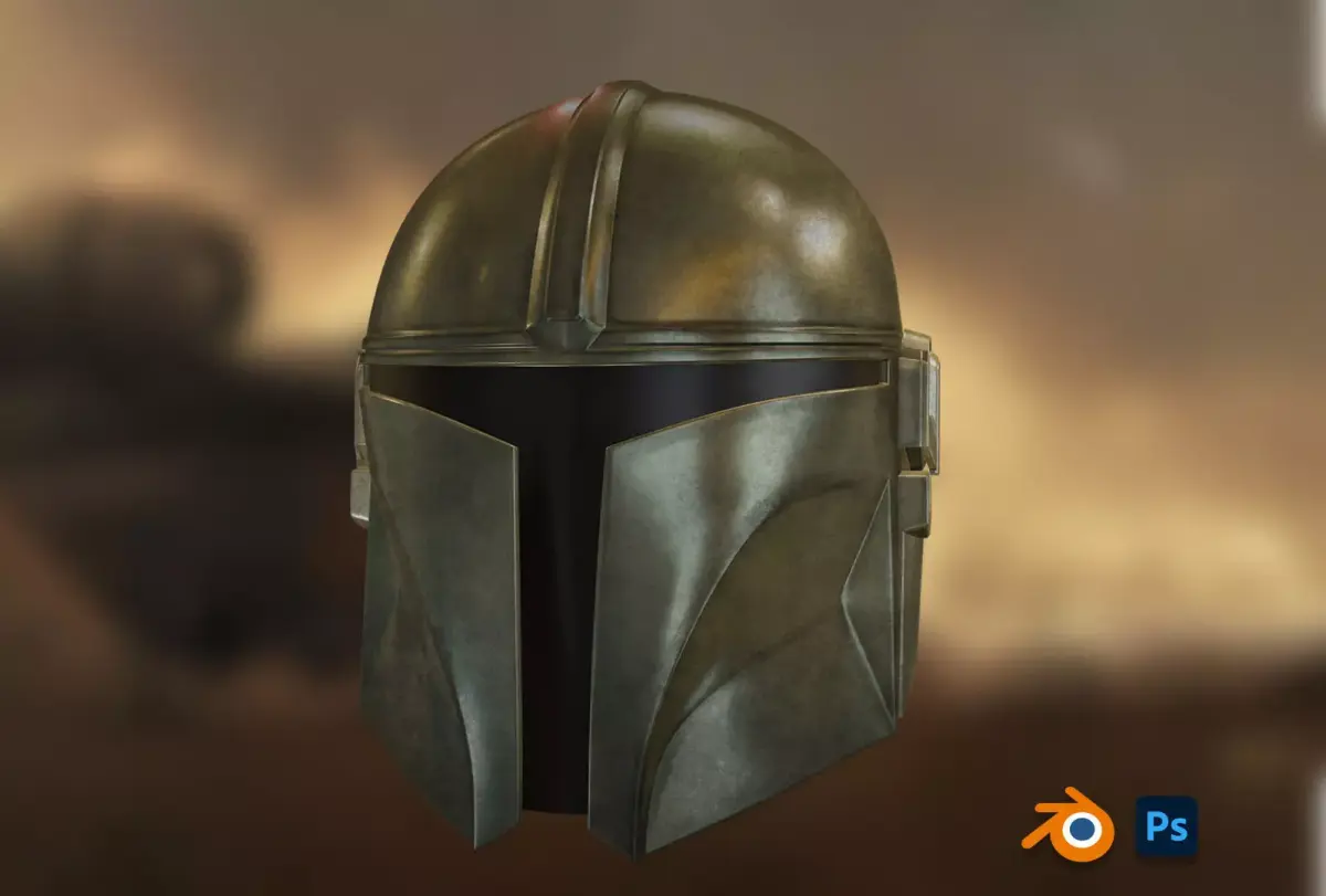 Helmet Mandalorian  3D model