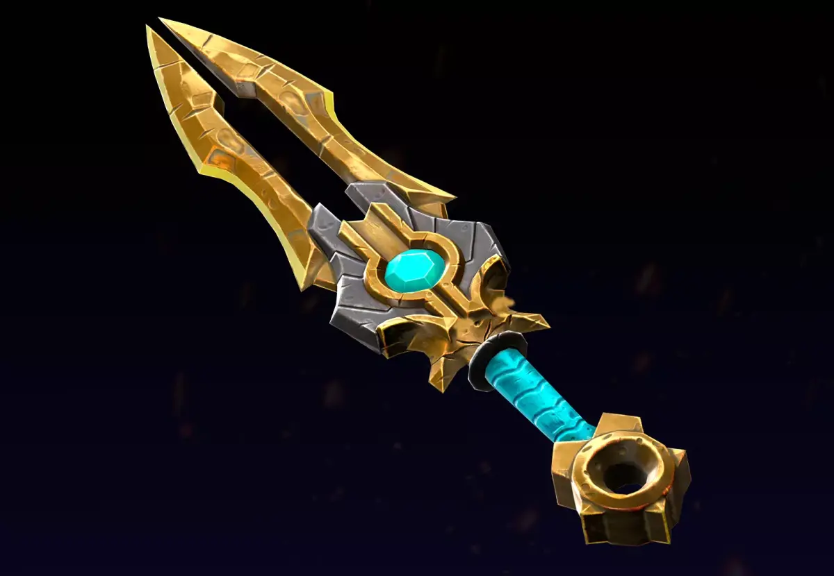 Stylized fantasy dagger Low-poly 3D model