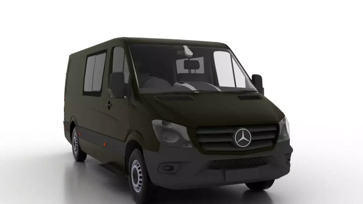 Mercedes Benz Sprinter L2H1 2015 Cargo-Pass UK 3D model