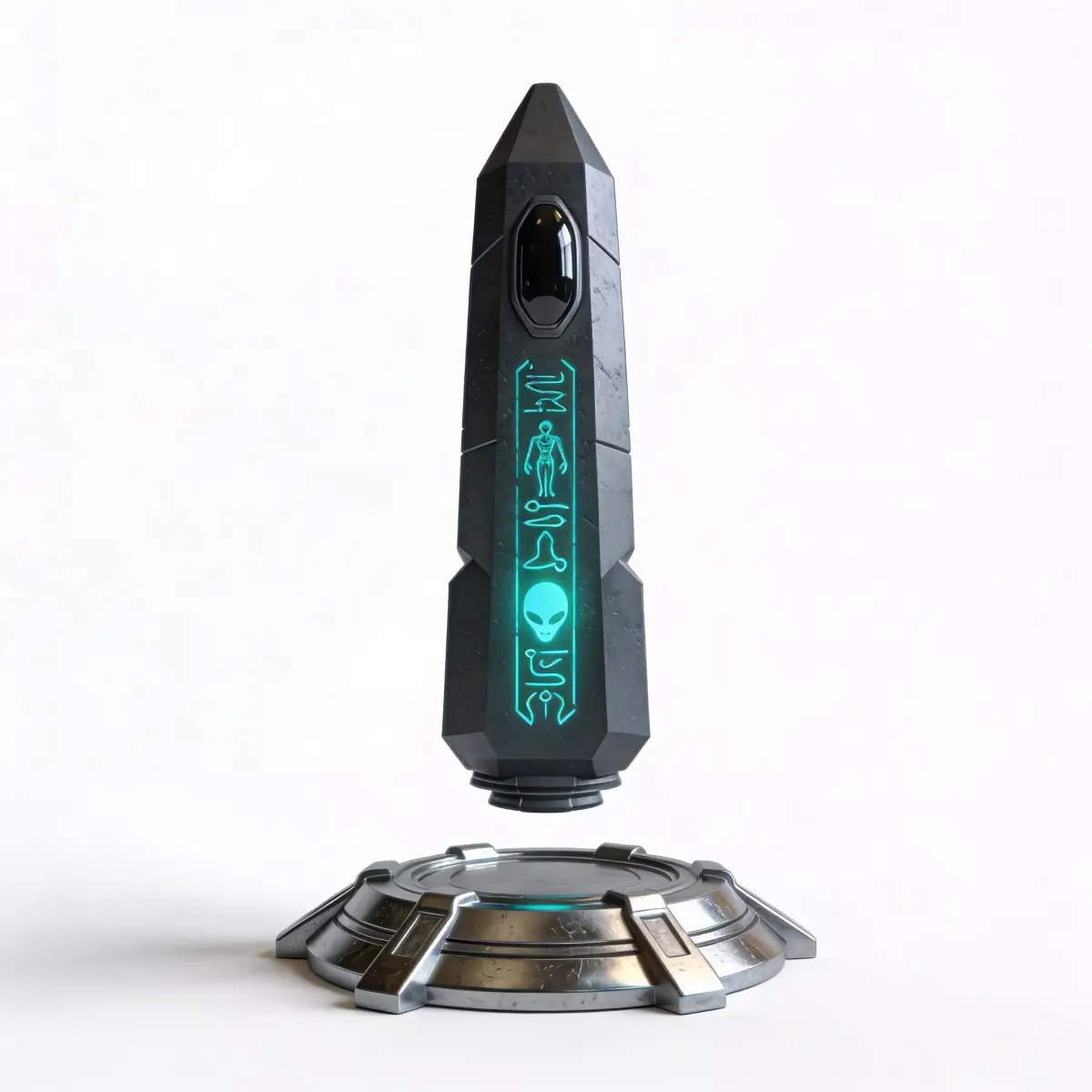 Realistic Sci-Fi Alien Obelisk 3D Model Low-poly 3D model