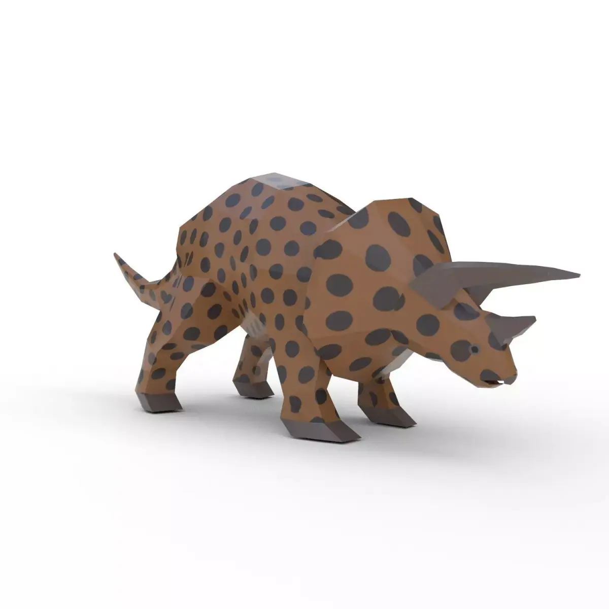 Dinosaur Triceratops - 03 Low-poly 3D model