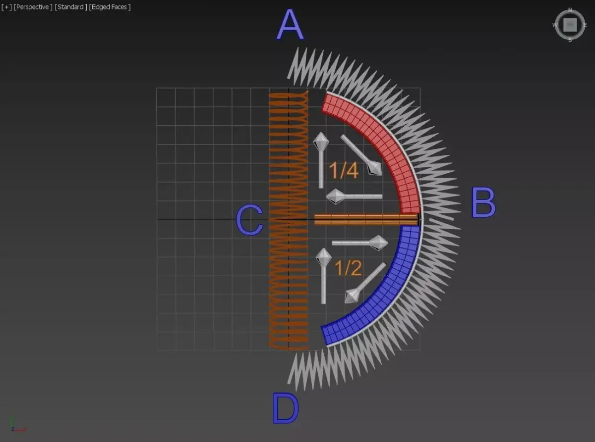 High Voltage Directional Amplitude Wave Hull Loop - Concept 3D model