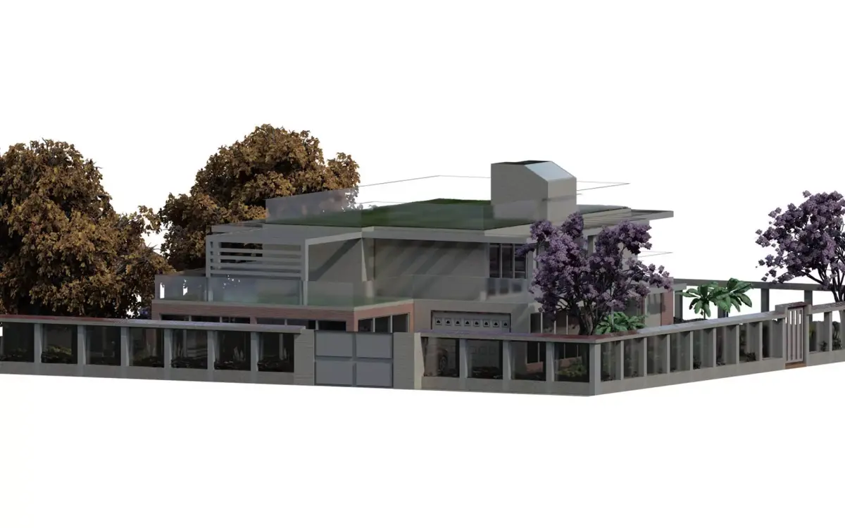 Beautiful forest retreat 3D model