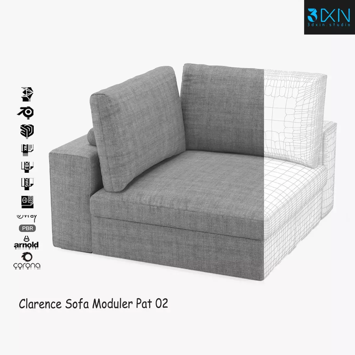Clarence Sofa Moduler Part 02 3D model