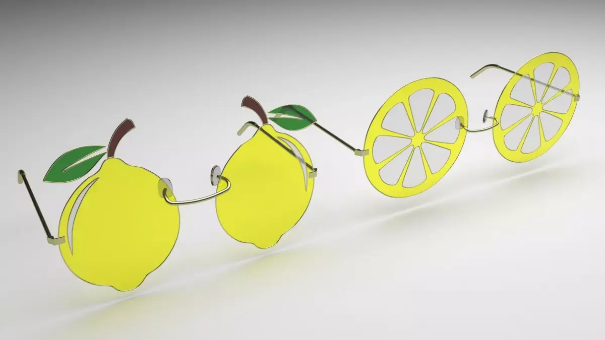 Lemon Sunglasses 3D model