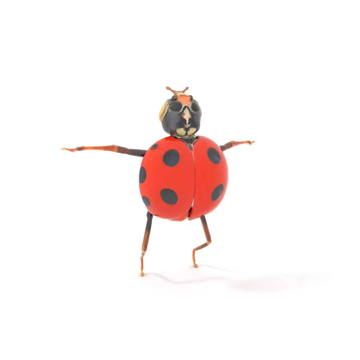 Red Ladybug Insect model pack Low-poly 3D model