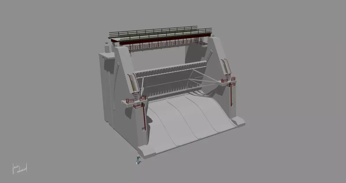 kerala dam 3 detailed 3D model