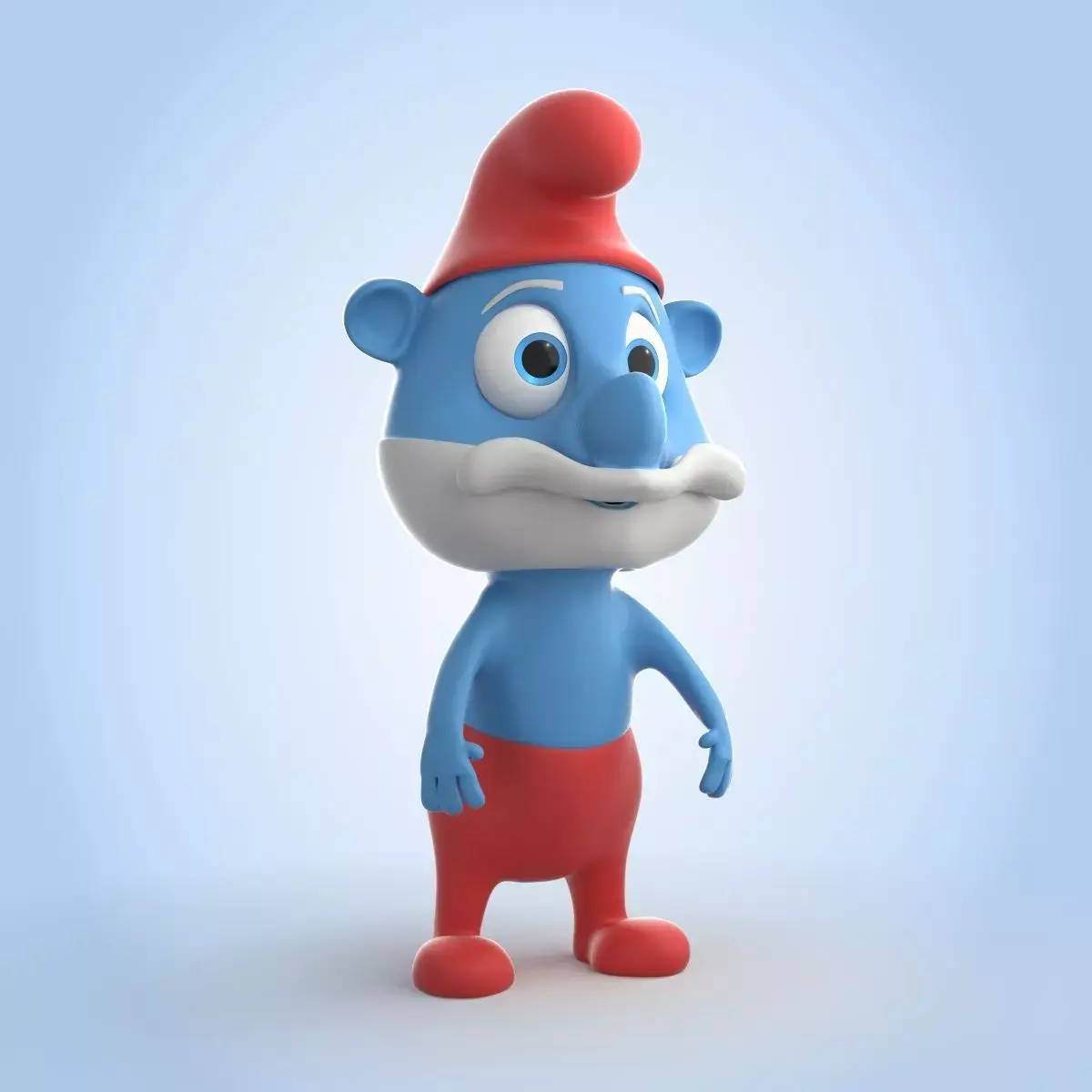 Papa Smurf 3D model