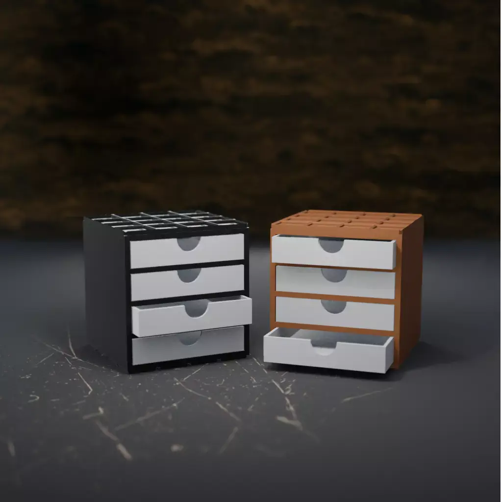 005M Gridfinity Version - 4 Horizontal Drawer 3D print model
