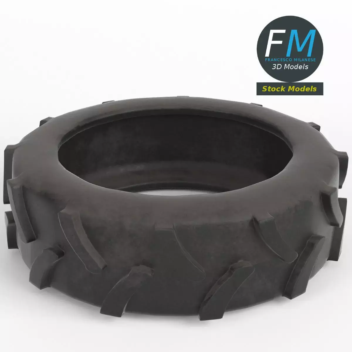 Tractor tire 3D model get