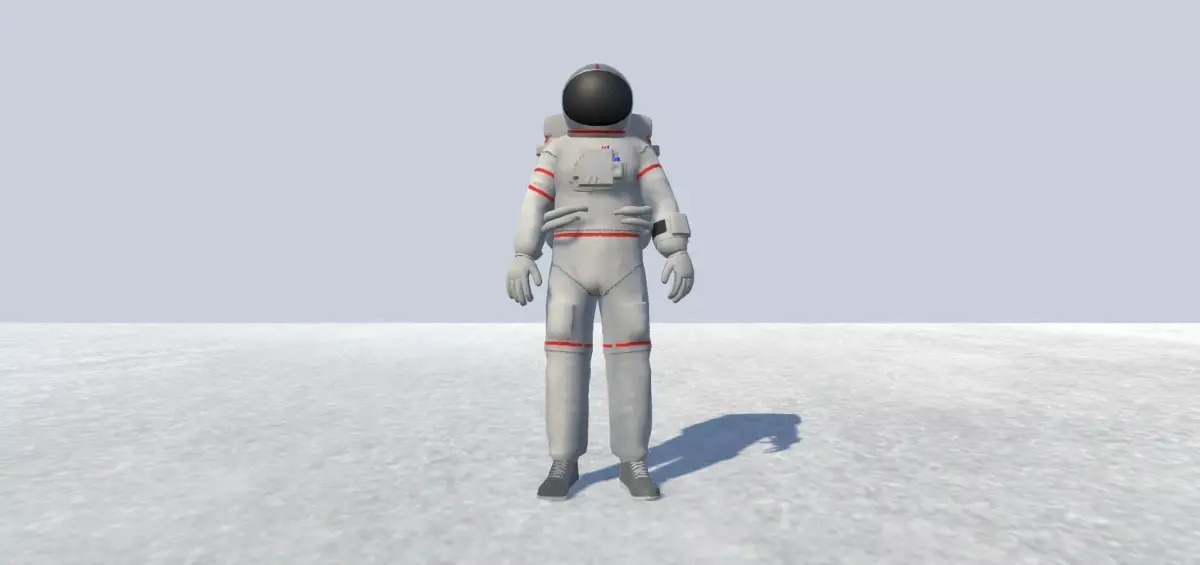 Astronaut Avatar Rigged Low-poly 3D model