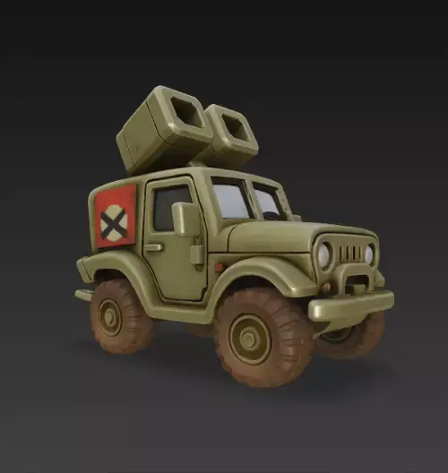 Metal Slug Jeep 3D print model