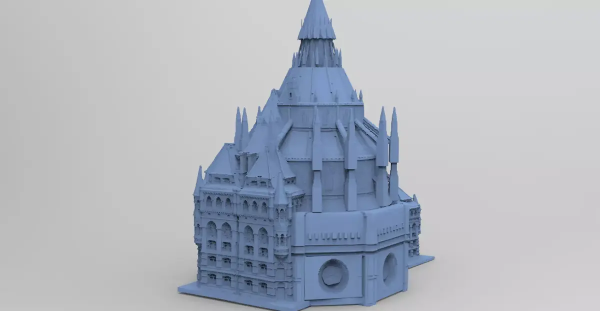 Minister for magic Grand Town Kit bash 4 3D model