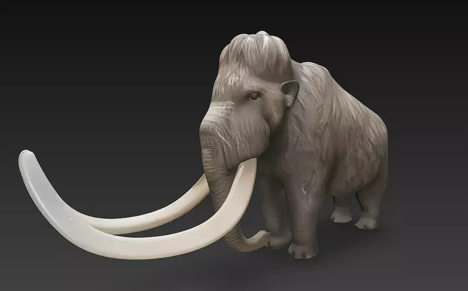 Mammoth 3D Model Basic - Low Poly Low-poly 3D model purchase