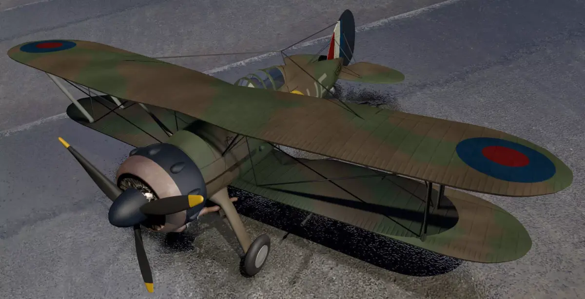Gloster Gladiator Mk-1 3D model