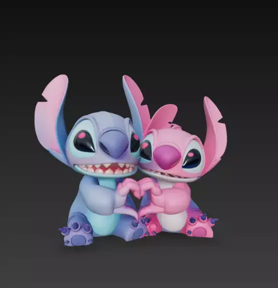 Stitch - Couple 3D print model