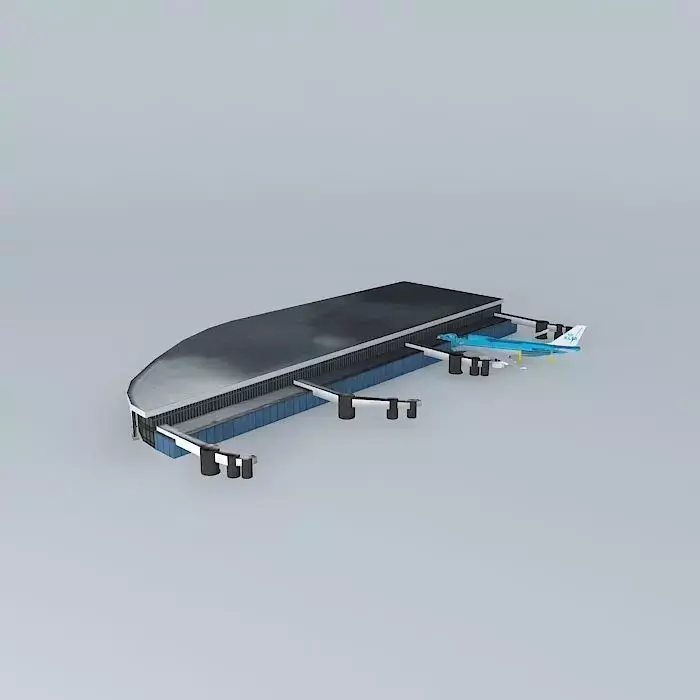 KLM 7090 crash Free 3D model