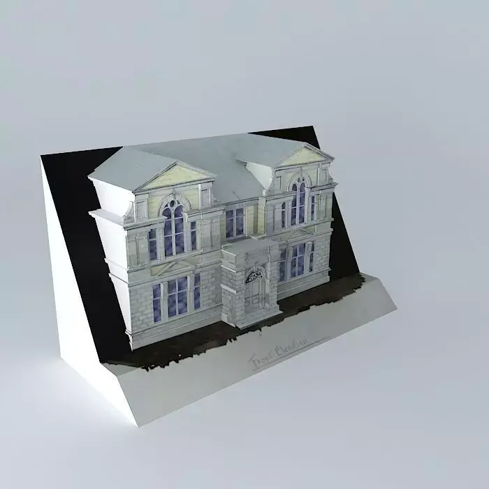 PASSMORE EDWARDS INSTITUTE - Front Elevation 3D Sketch 3D model