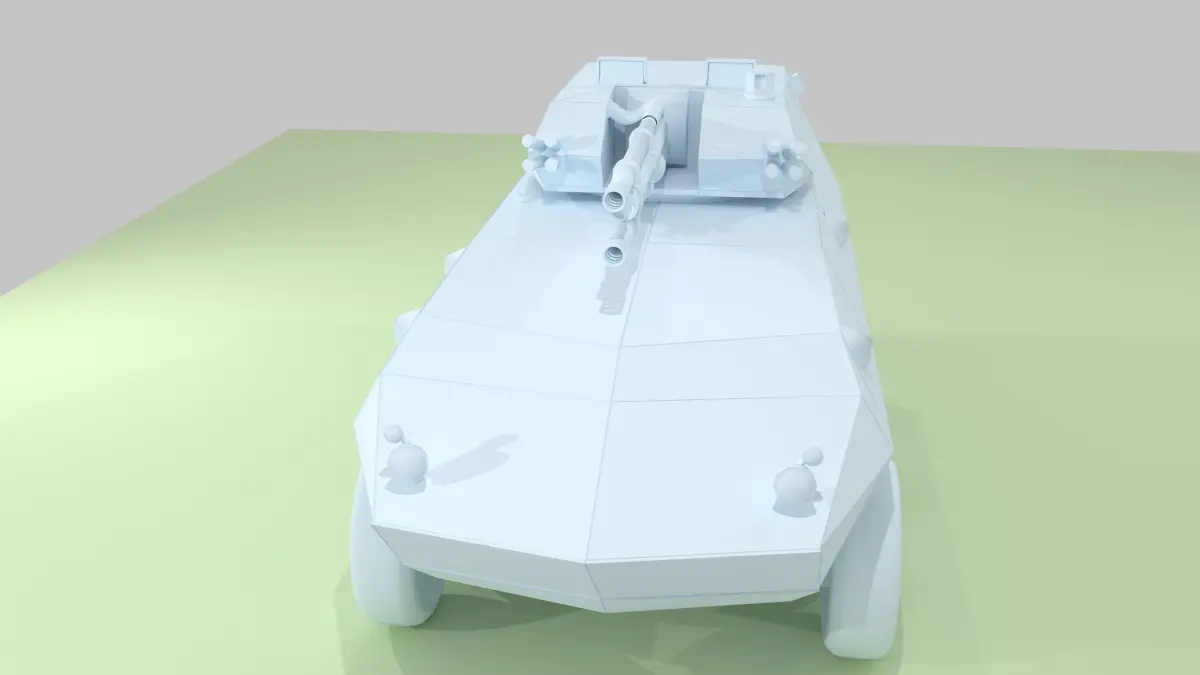 LAV-25 Light Armored Vehicle Free low-poly 3D model