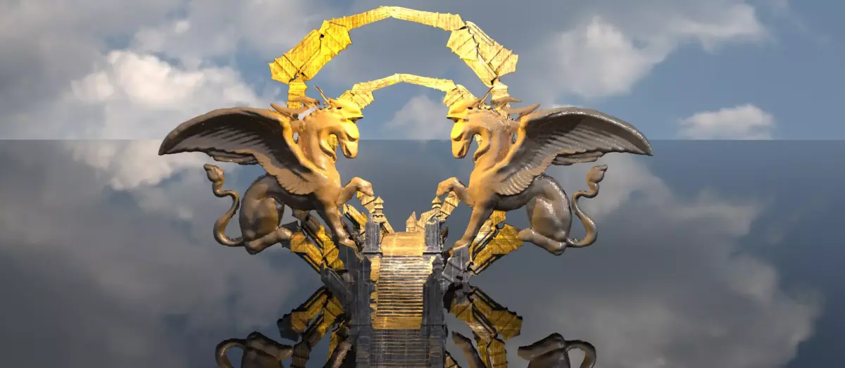 Zeus Stone gateway  3D model