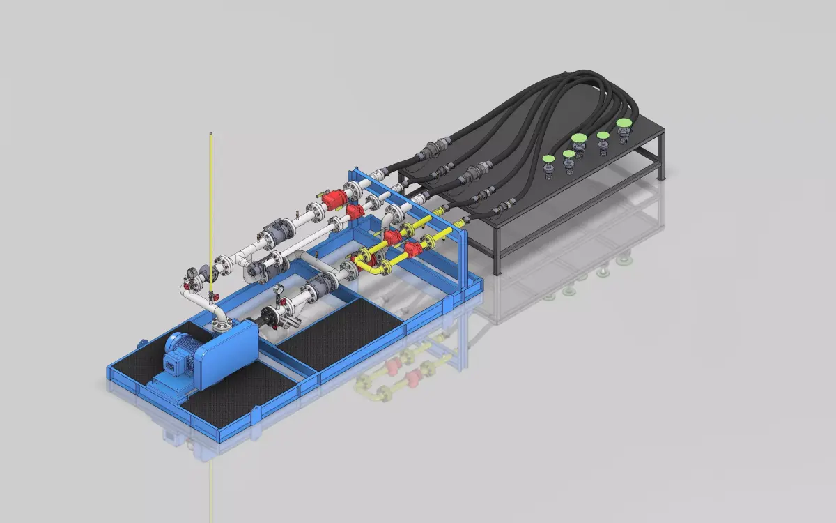 Loading station for LPG trucks 3D model