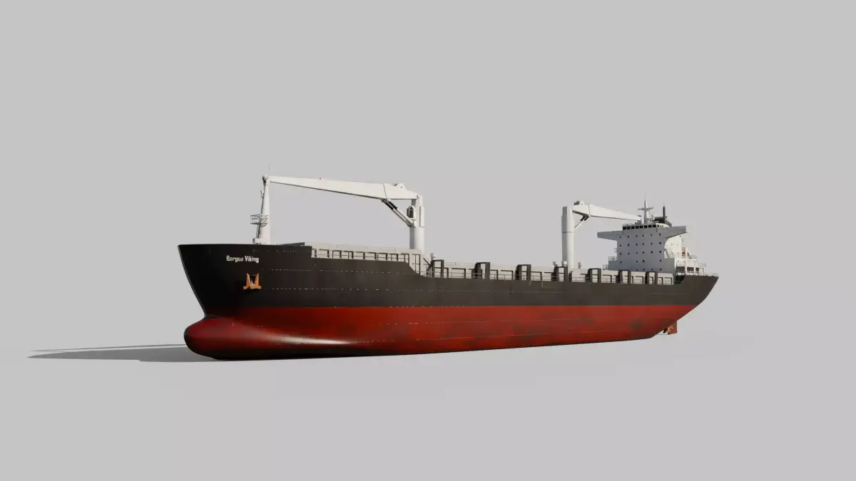 Cargo Ship Low-poly 3D model purchase