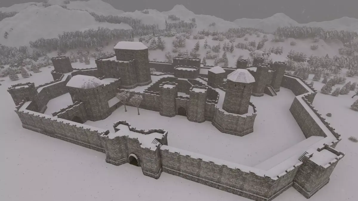 Basic Medieval Castle  3D model
