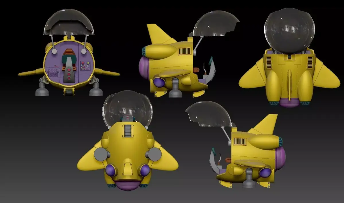 fan-art Dragon Ball Shf Bulma 991 Airship model kit 3D print model