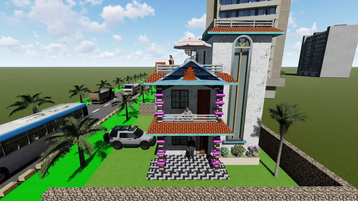 morden house 3d 3D model