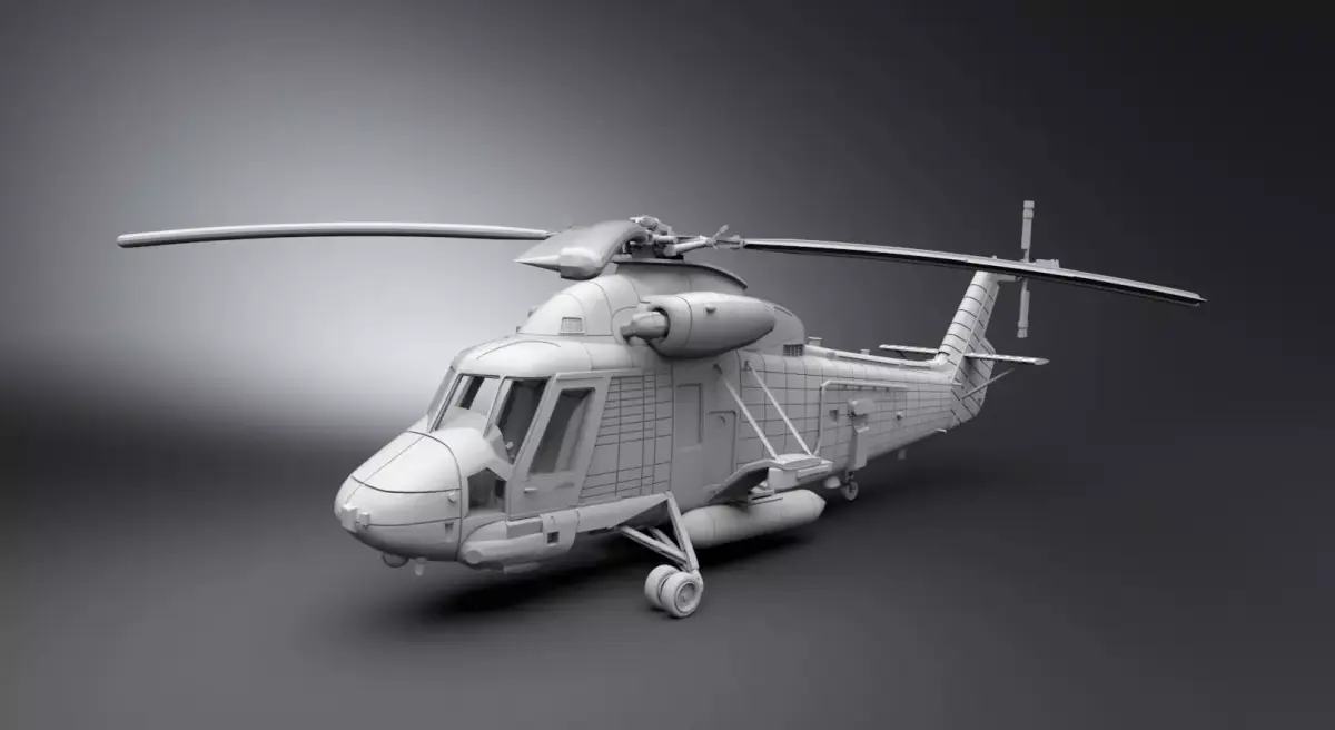 Kaman Sh2G Super Seasprite scale model 3D print model