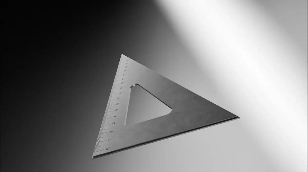 Meet the SetSquare Free low-poly 3D model
