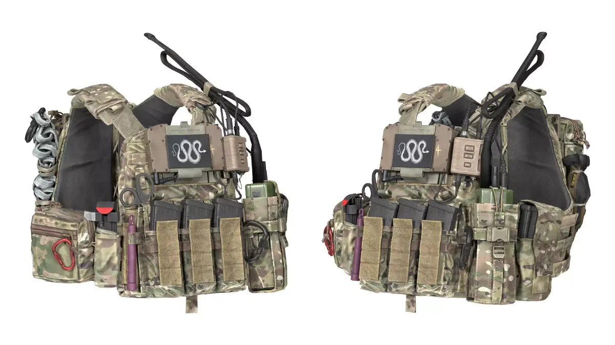 AVS PLATE CARRIER V1 Low-poly 3D model