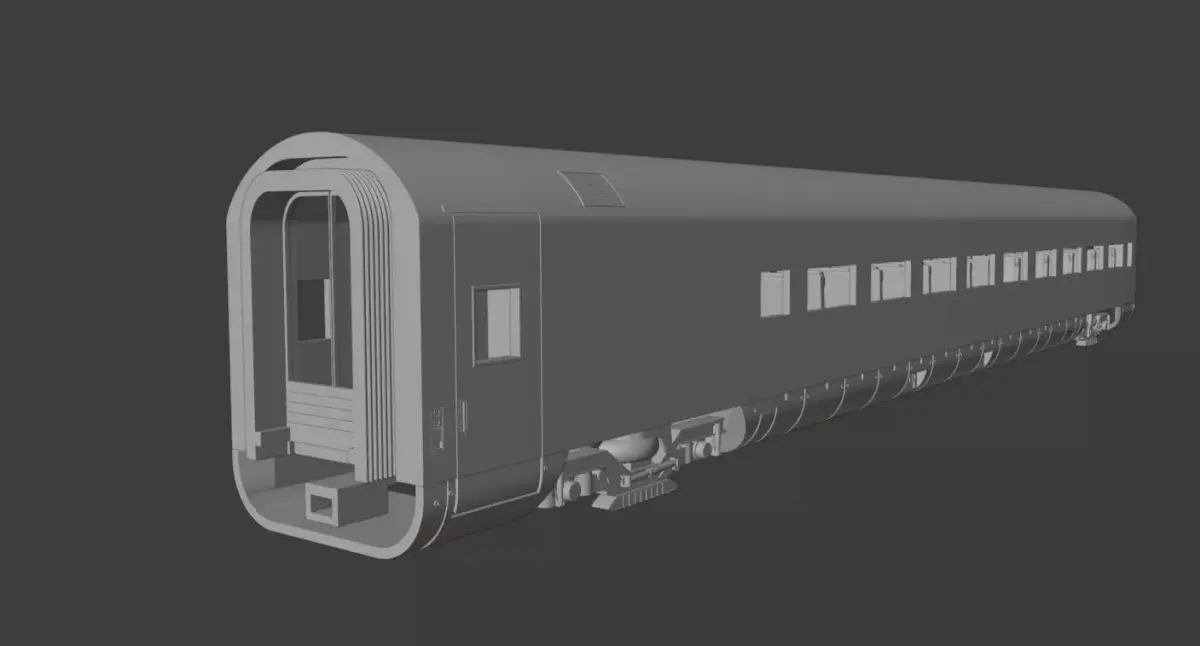 H0 1-87 scale Reisezugwagen Apmz 116 0 3D print model