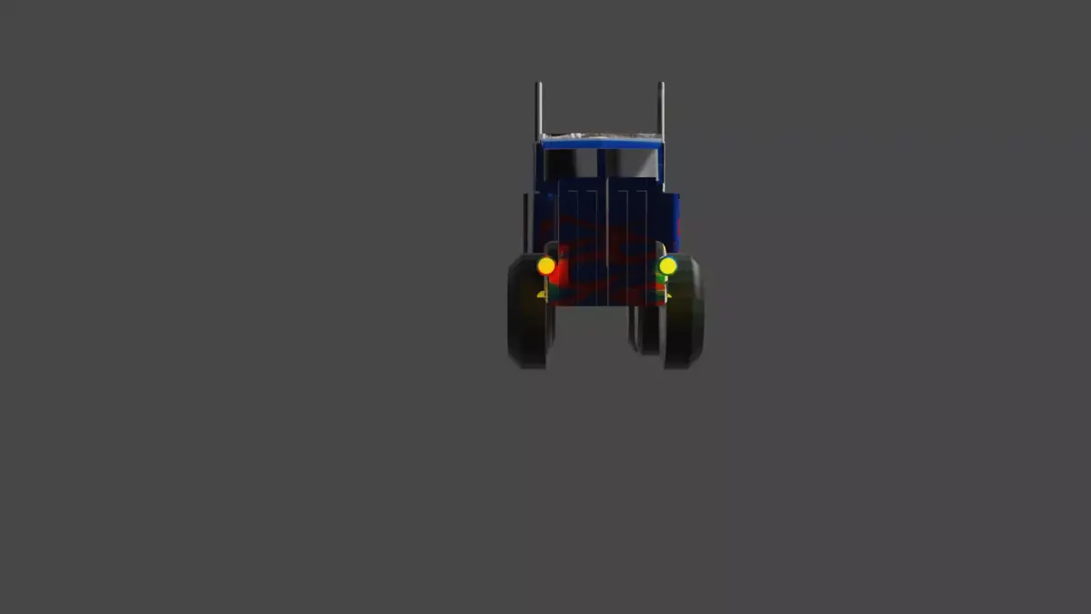 Optimus Prime Low-poly 3D model by Dhamuk