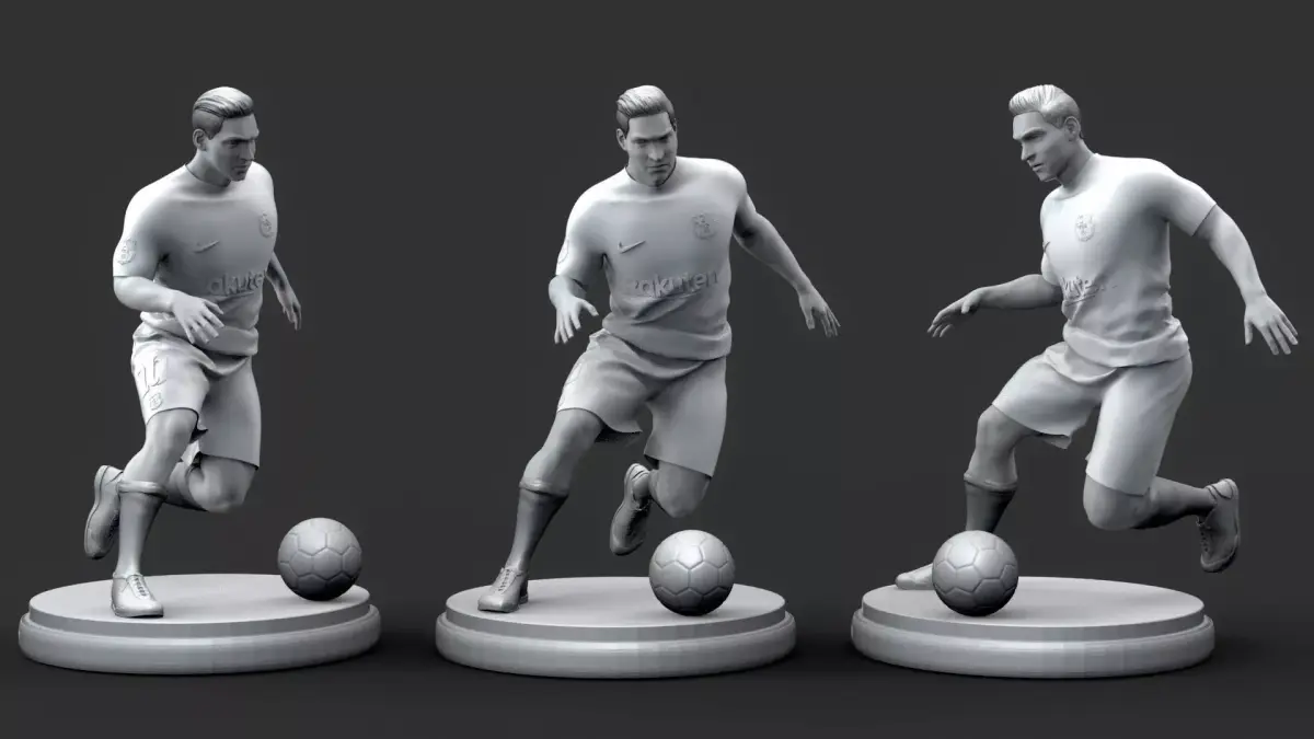 FootBall Player 3D Printable Free Free 3D print model purchase