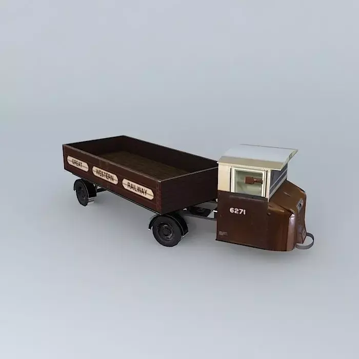 Eco Rail Scammell No 3 Dummy Old Steam Days Free 3D model