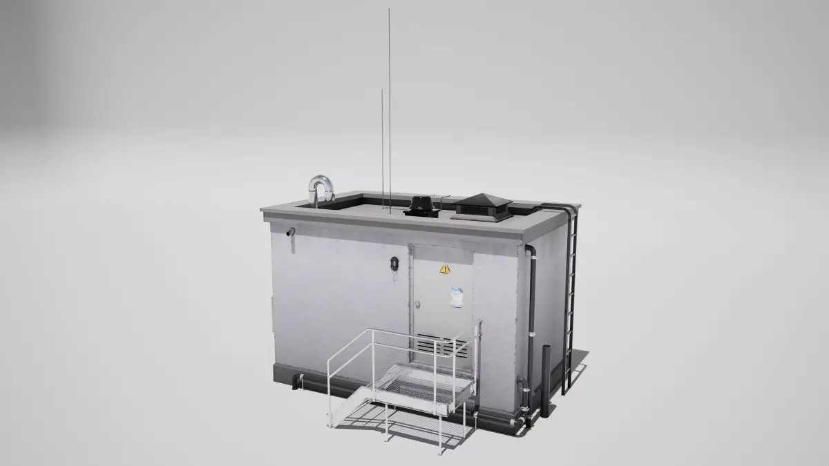 Electricity Transformation Station  3D model