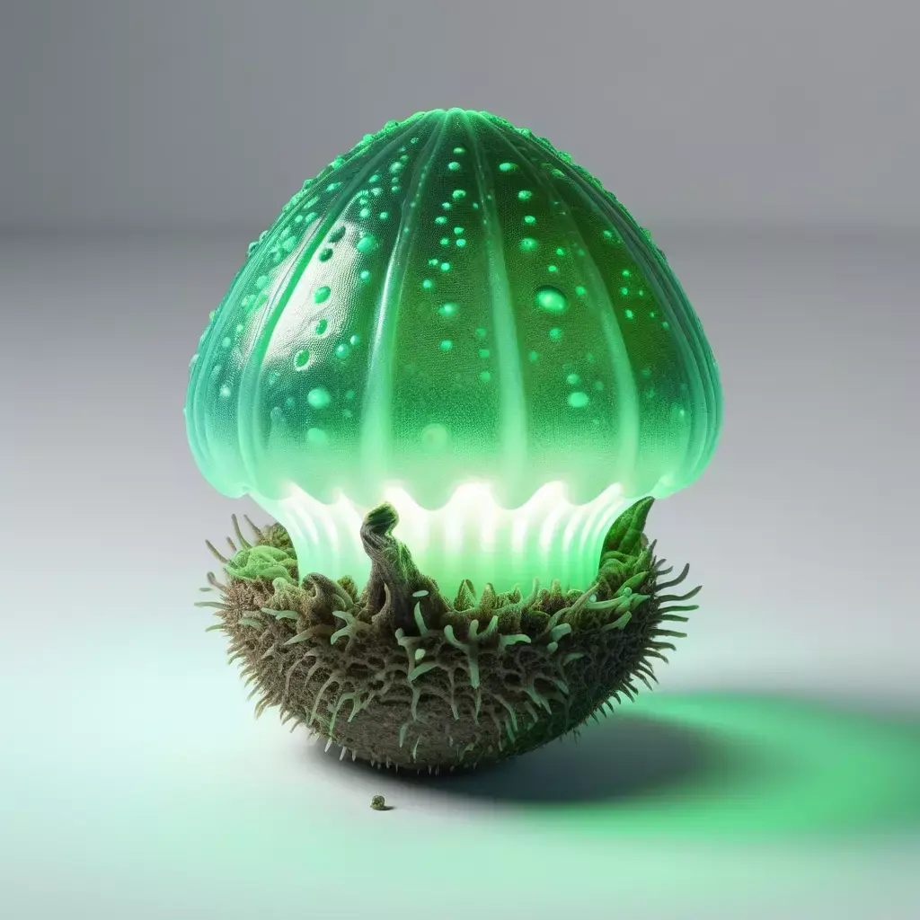 Bioluminescent Fantasy Plant 3D model