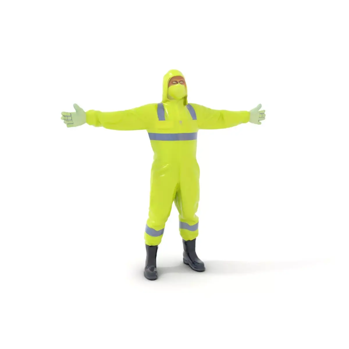 Neon Safety Suit model pack Low-poly 3D model
