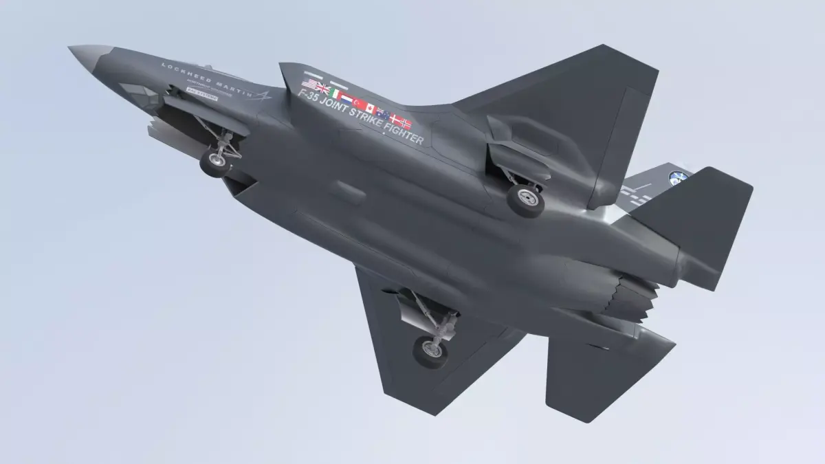 Lockheed Martin F-35 Lightning II Low-poly 3D model buy