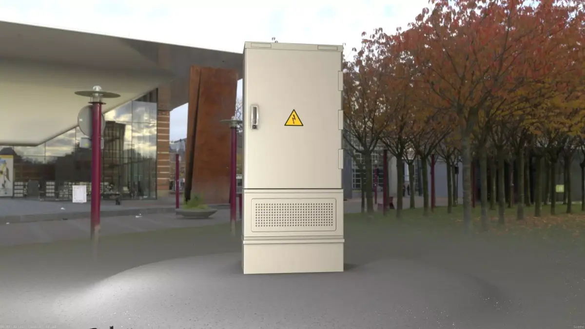 Electrical Distribution Cabinet 66 Low-poly 3D model