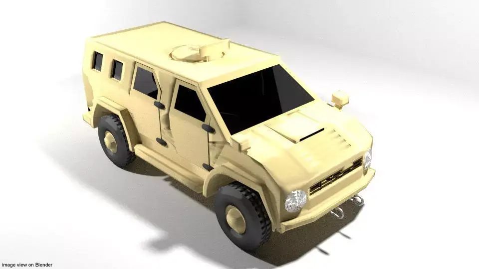 Armoured Car - AMZ Wildboar 3D model