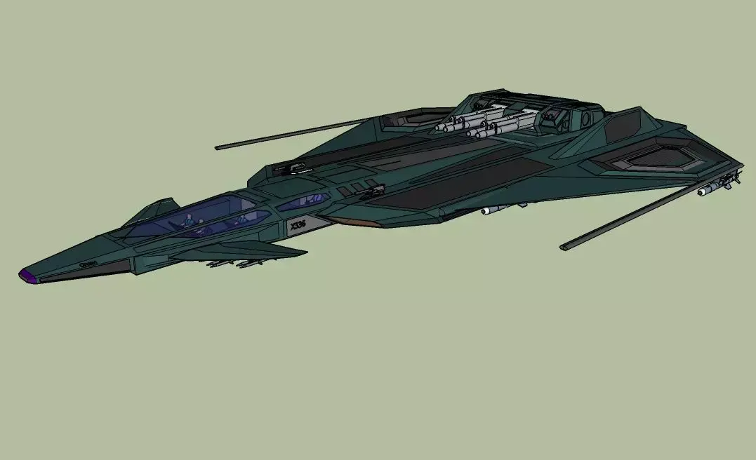 X336 Orcan - fighter Tornado-class Free 3D model
